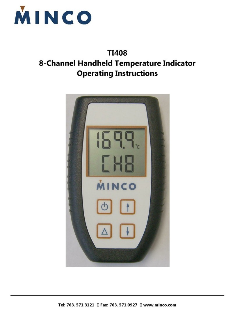 Minco TI408 operating instructions