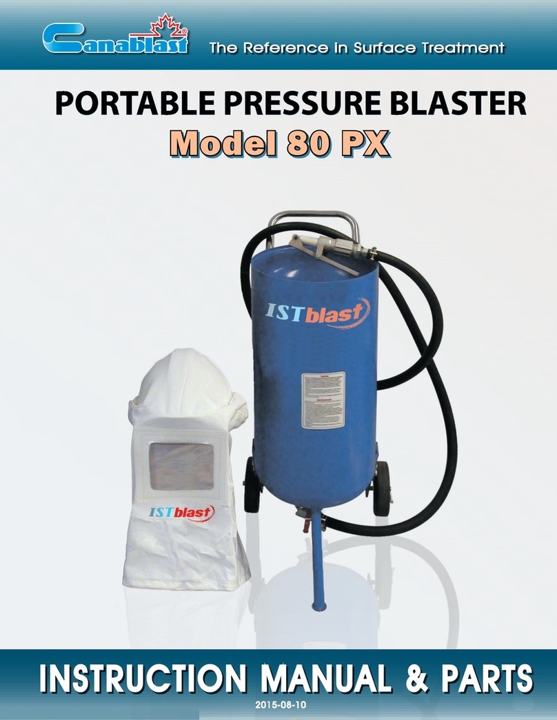 Canablast 80 PX Instruction manual & parts list