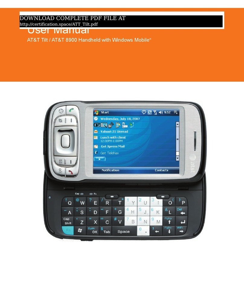 AT&T Tilt User manual