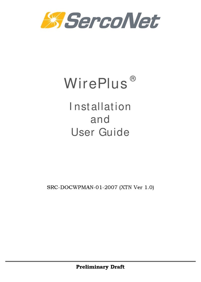 SercoNet WirePlus Installation and user guide