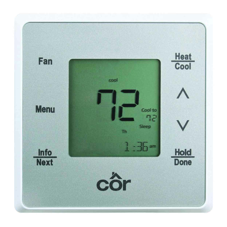 cor thermostat 5 installation instructions