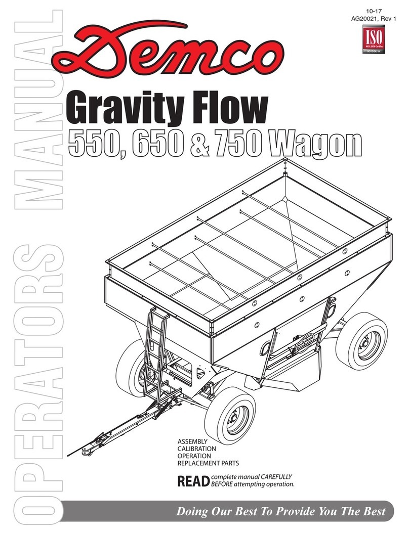 Demco Gravity Flow 550 user manual