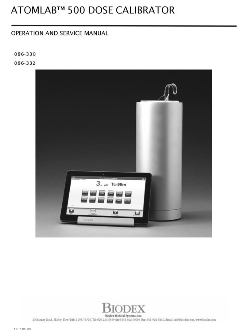 biodex ATOMLAB 500 Operation and service manual