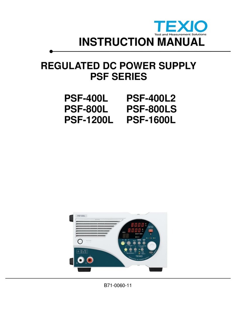 TEXIO PSF-1200L instruction manual