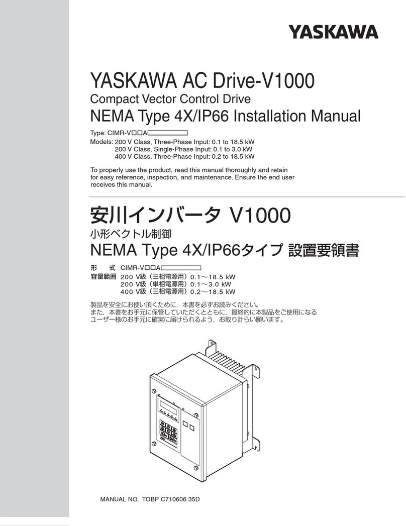 YASKAWA PROFINET V1000 User manual