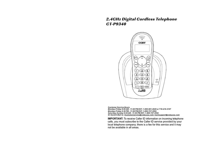 Coby CT-P9340 User manual