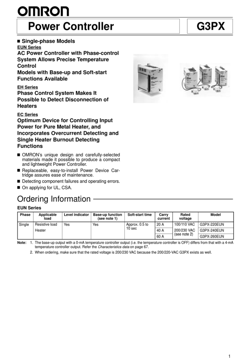 Omron G3PX-220EH-CT10 User manual