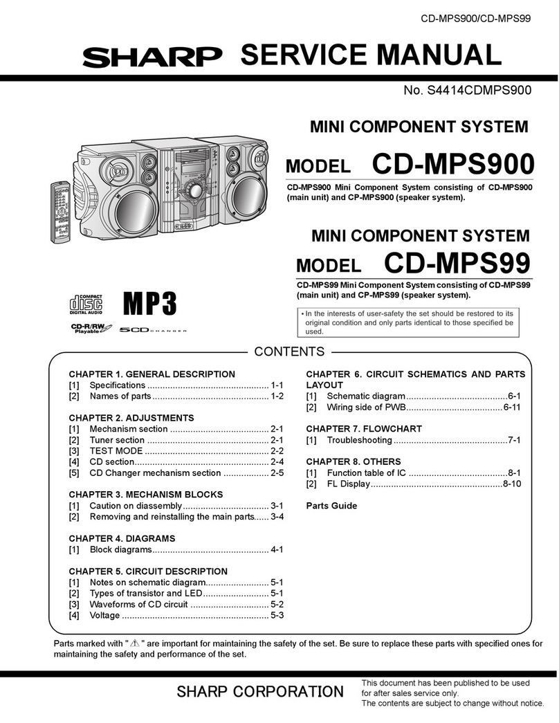 Sharp CD-MPS900 User manual