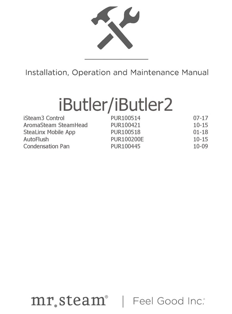mr. steam iButler Installation, operation & maintenance manual