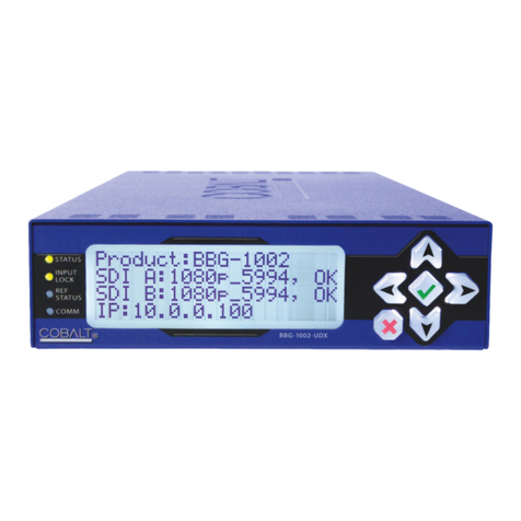 Cobalt Digital Inc BBG-1002-UDX User manual