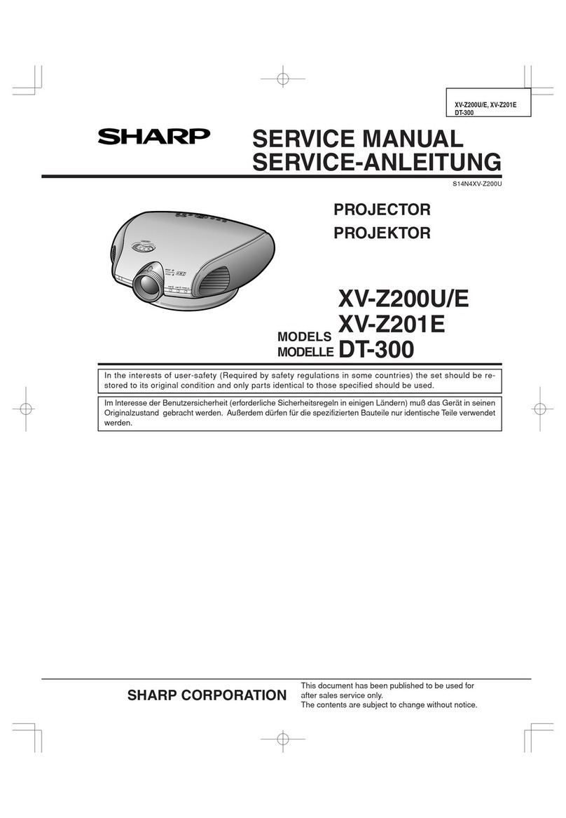 Sharp XV-Z200U User manual