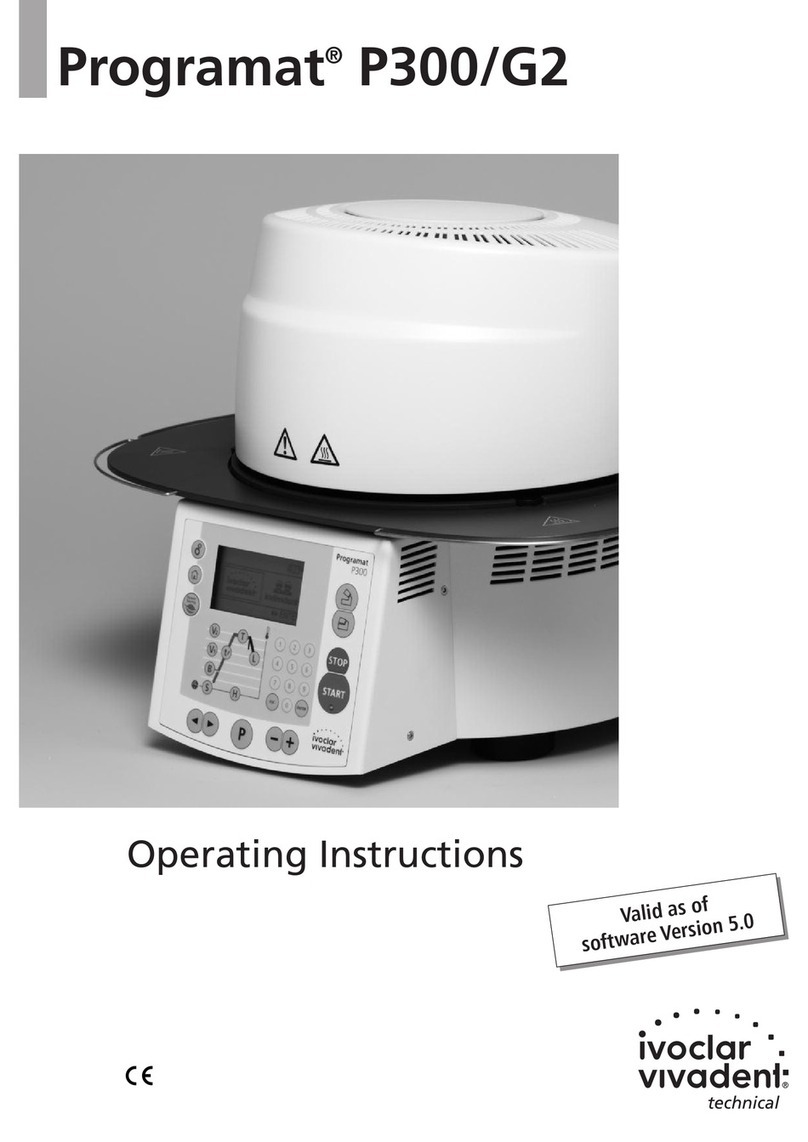 Ivoclar Vivadent Programat P300/G2 operating instructions