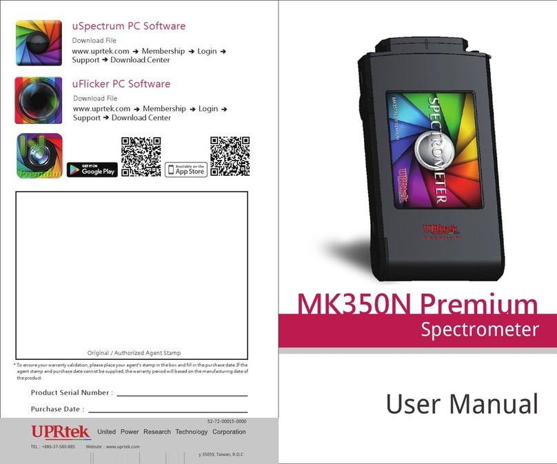 UPRtek MK350N PREMIUM User manual