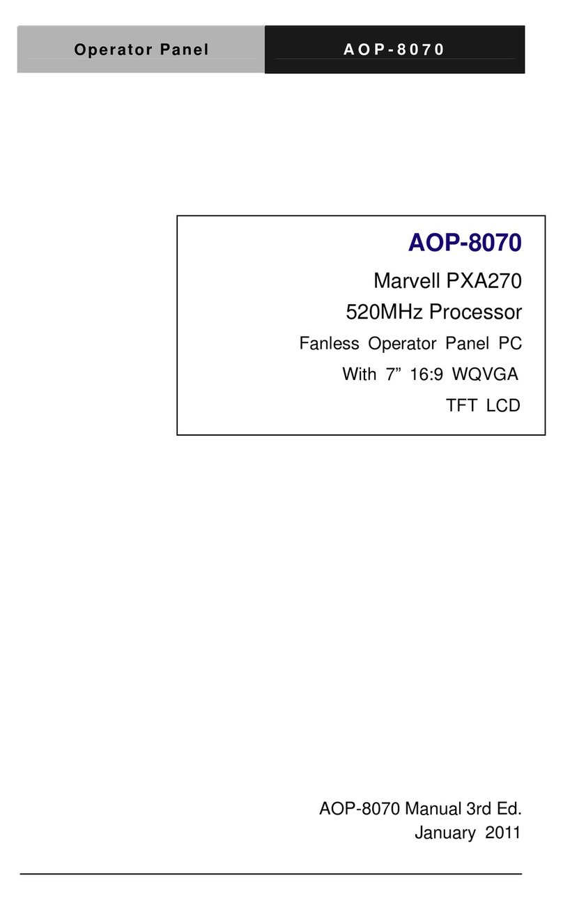Aaeon AOP-8070 User manual