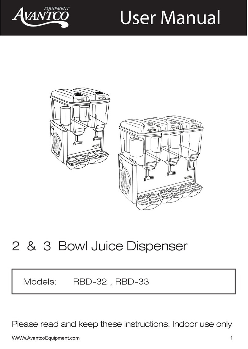 Avantco RBD32 user manual