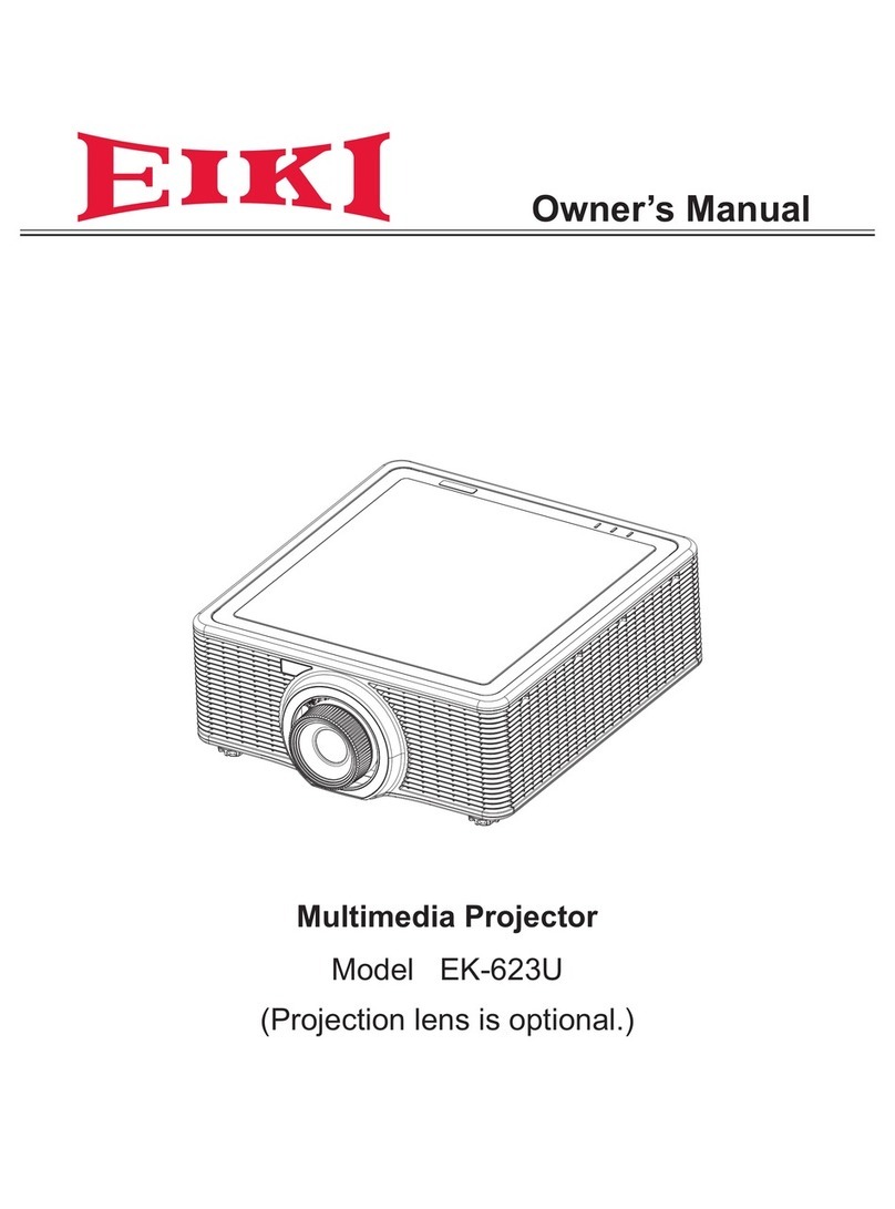 Eiki EK-623U series User manual Eiki EK-623U series User manual