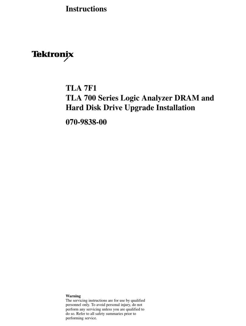 Tektronix TLA 7F1 User manual