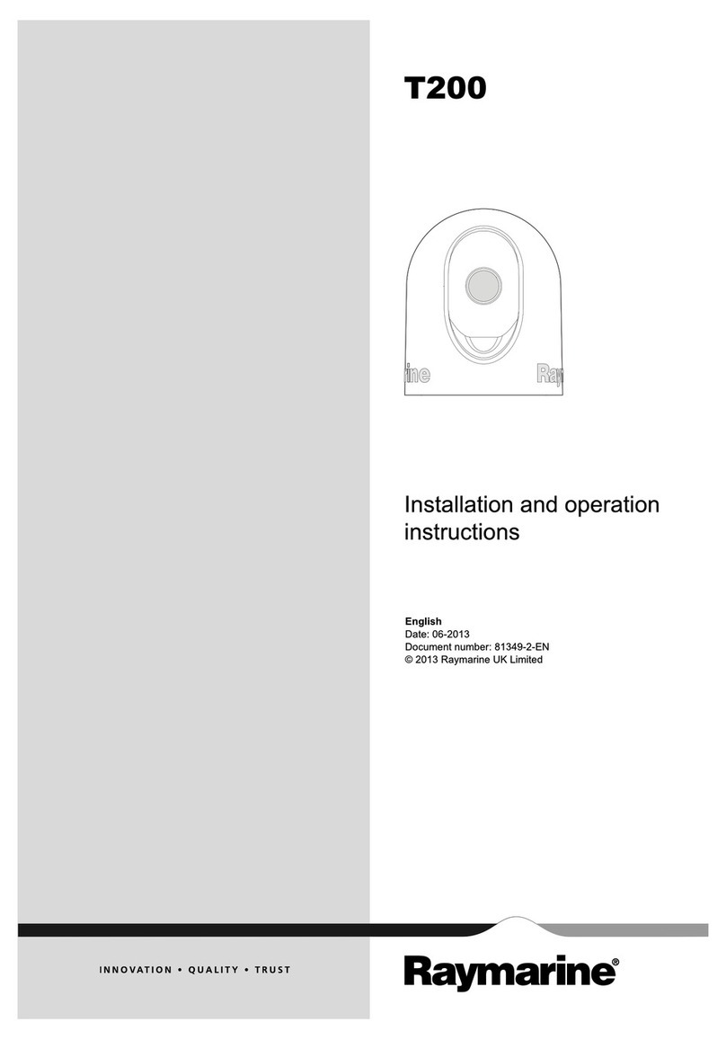 Raymarine E70111 Installation and operation instructions
