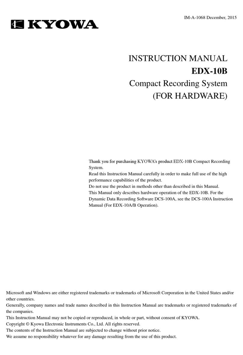 KYOWA EDX-10B instruction manual