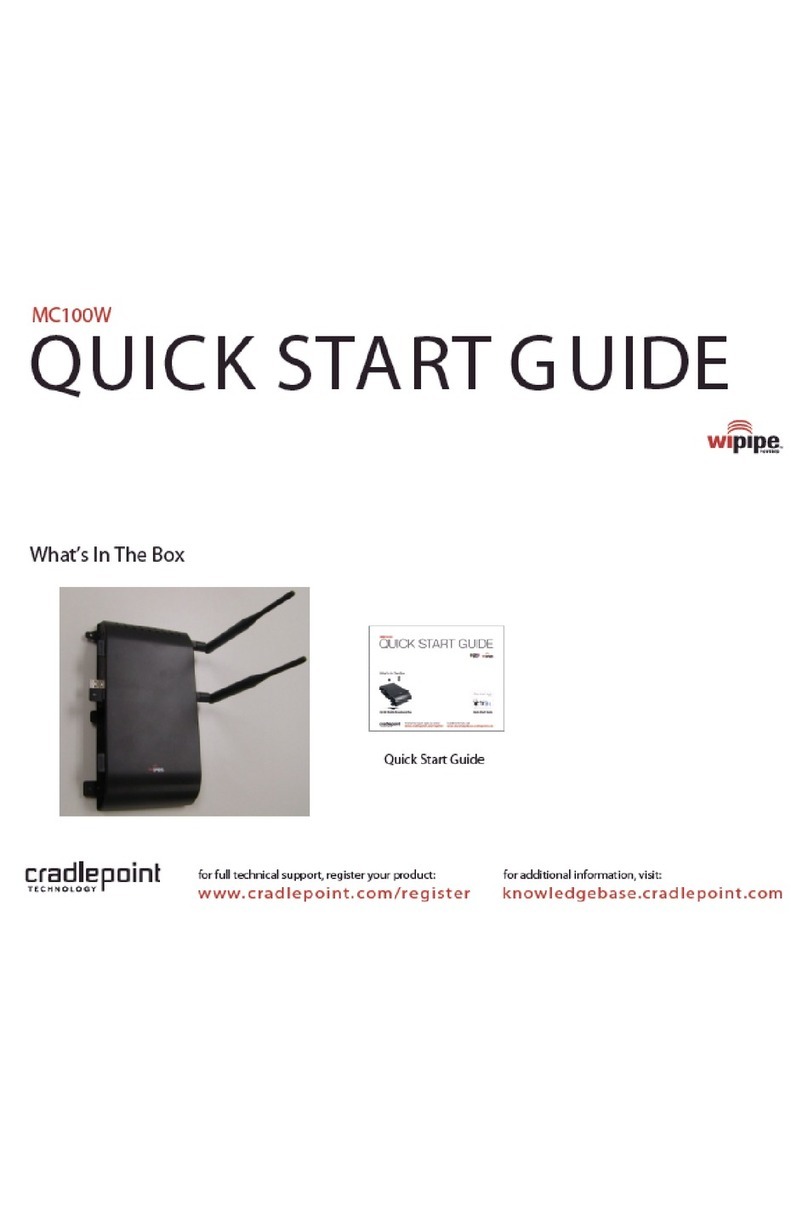Cradlepoint MC100W quick start guide