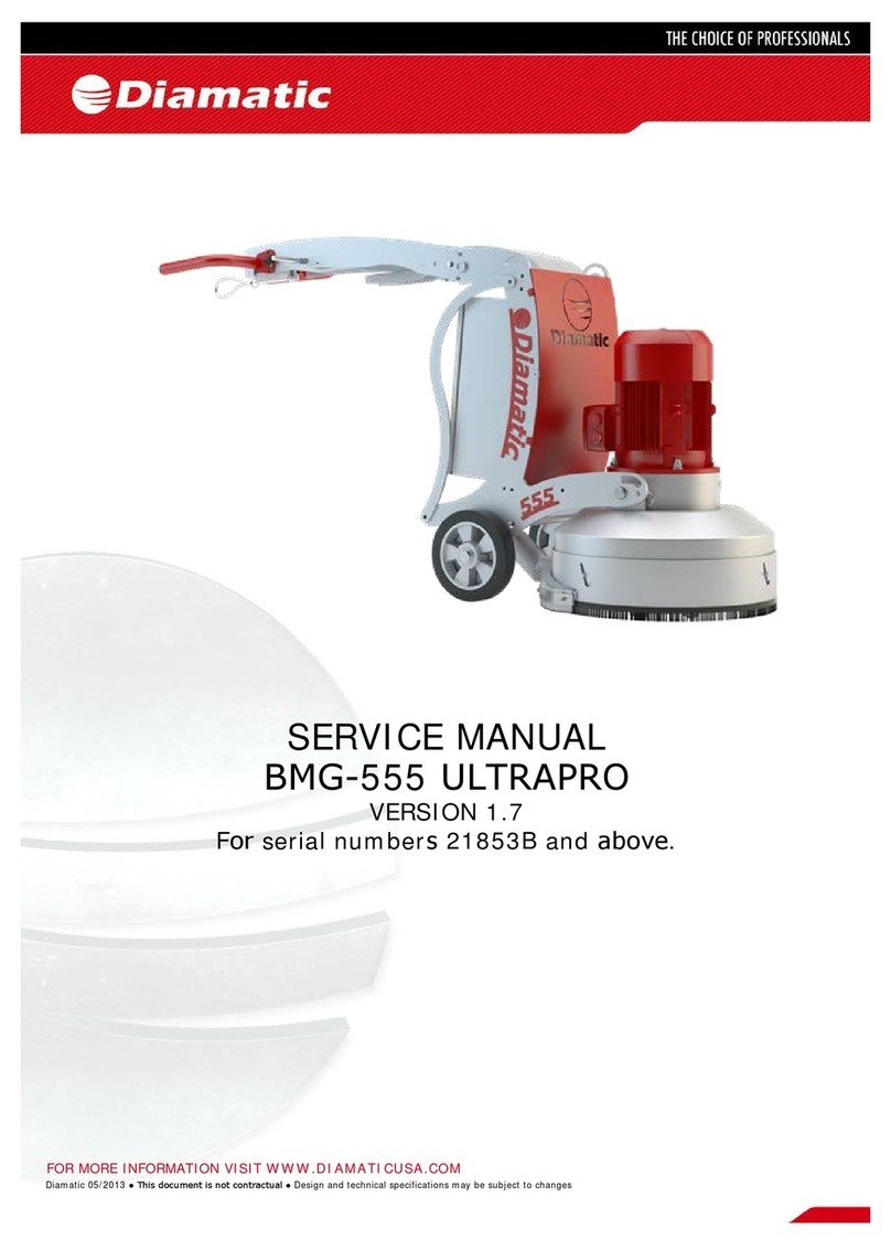 Diamatic BMG-555 ULTRAPRO Service manual