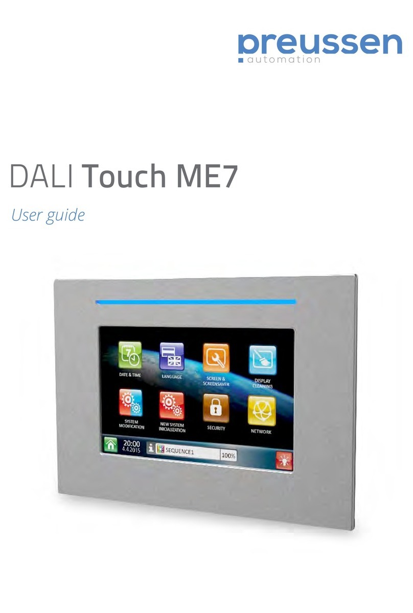preussen automation DALI Touch ME7 user guide