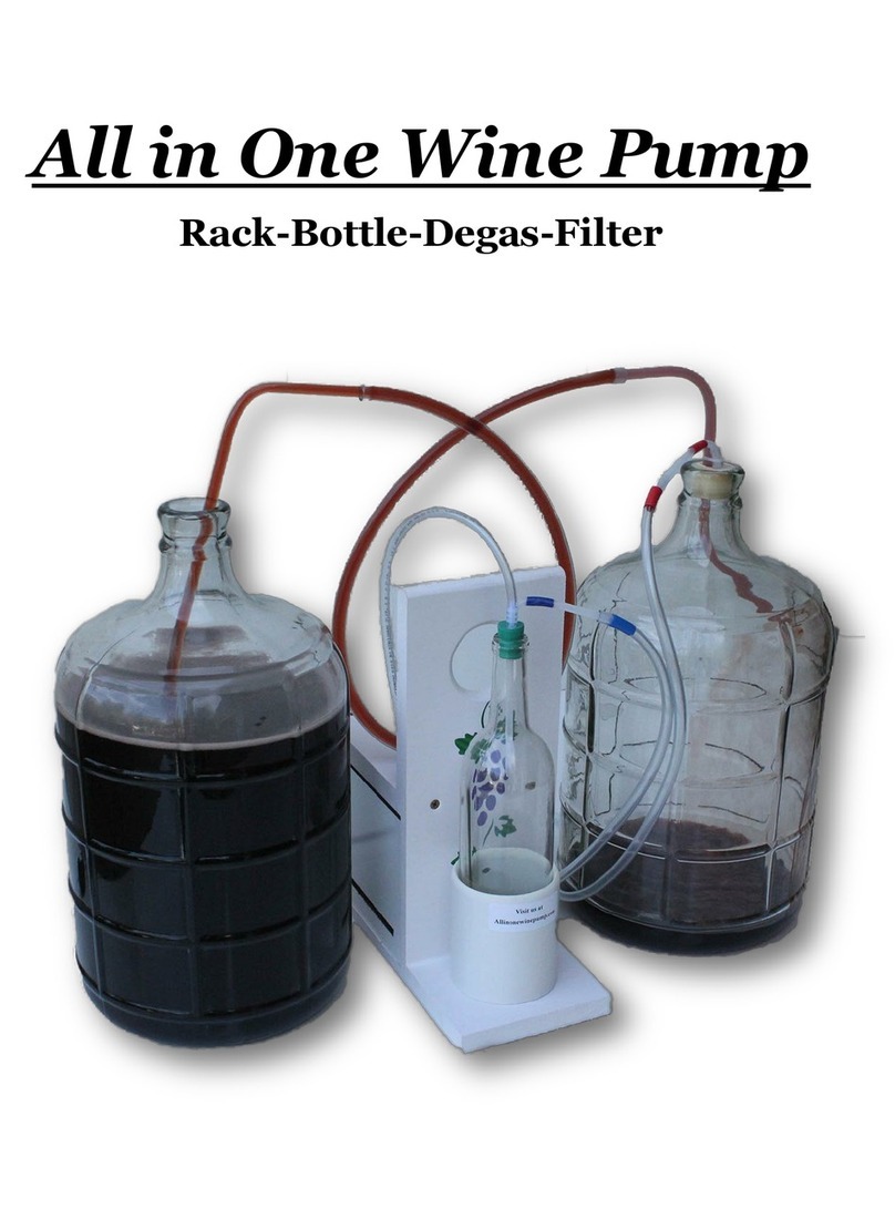 All in One Wine Pump Deluxe owner's manual