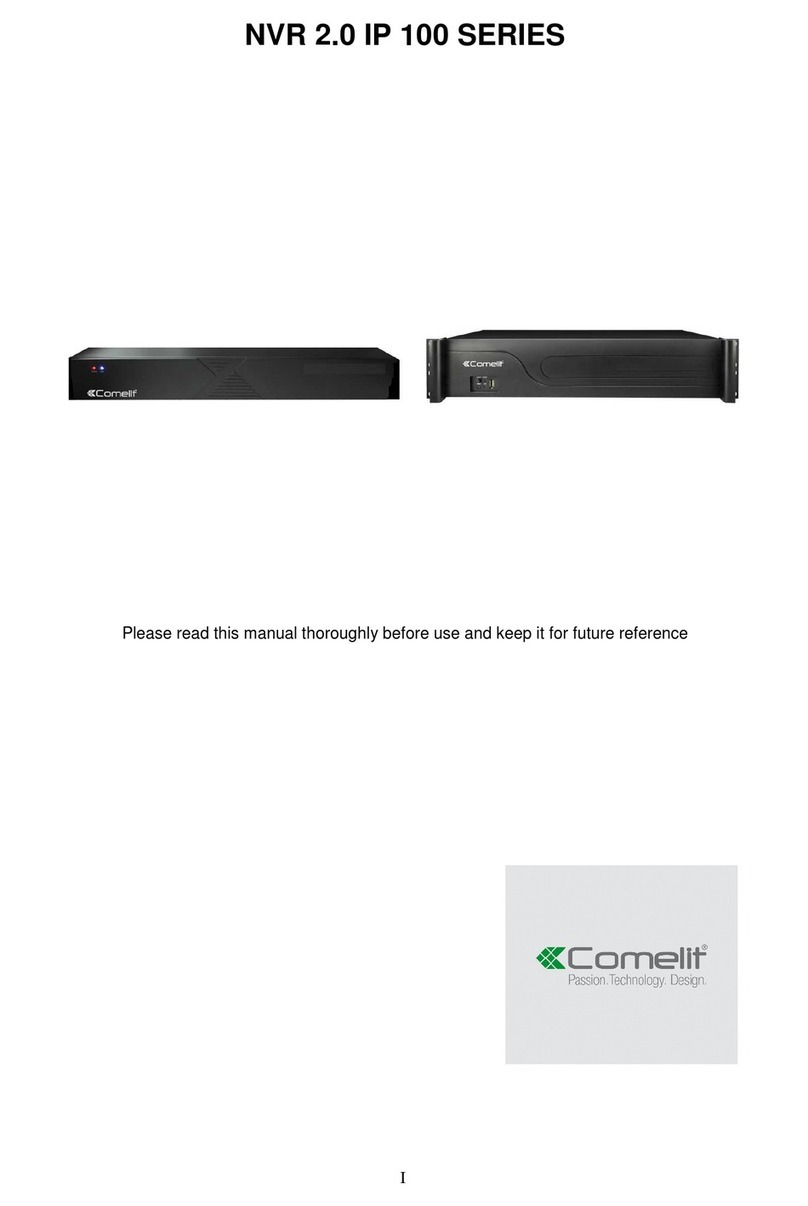 Comelit Nvr 2.0 User manual