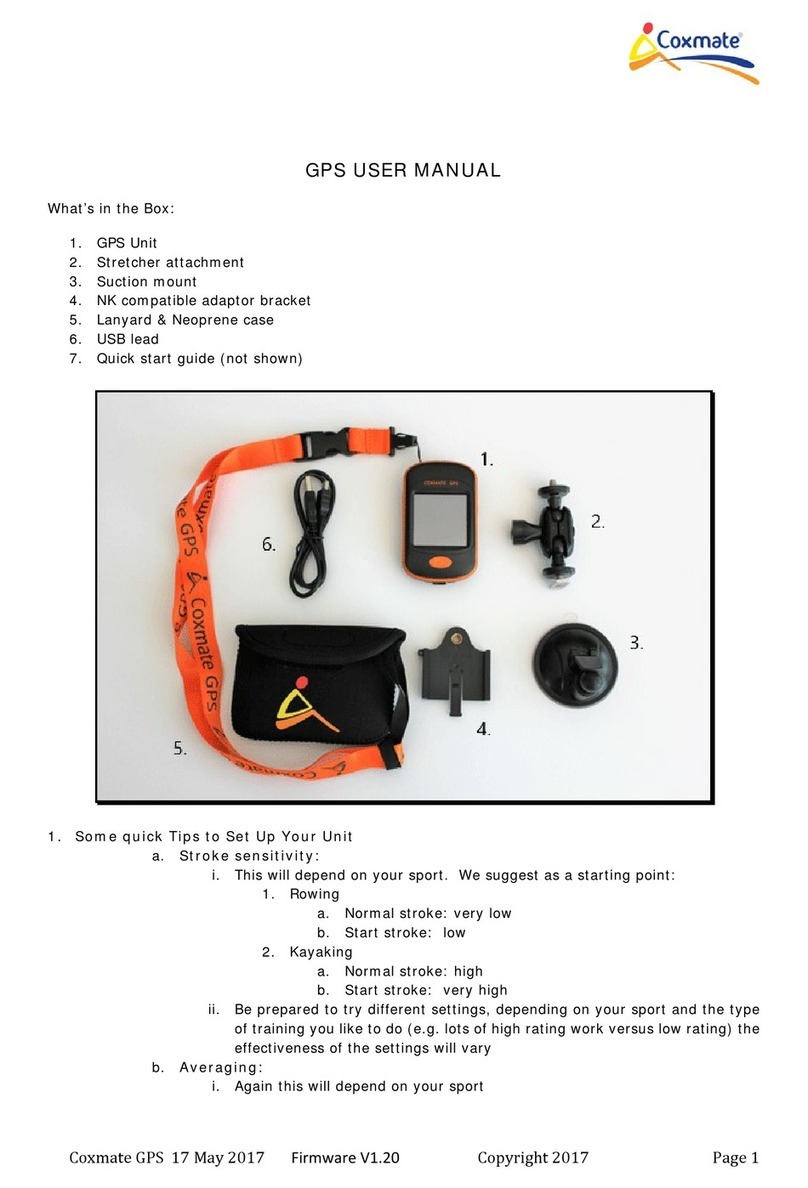 Coxmate GPS user manual
