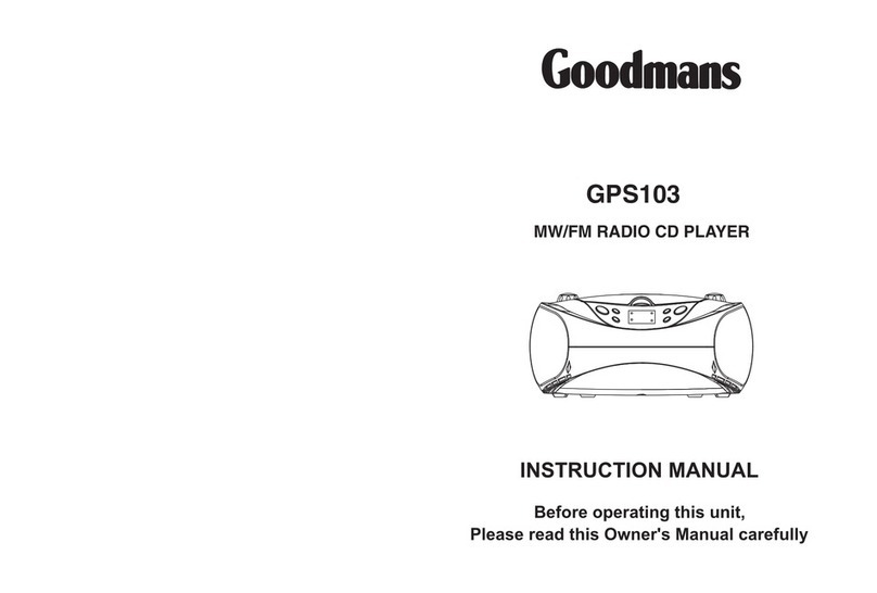 Goodmans GPS103 User manual