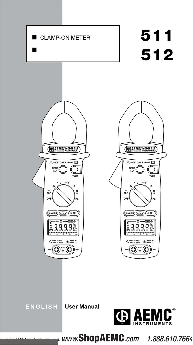 AEMC 511 user manual