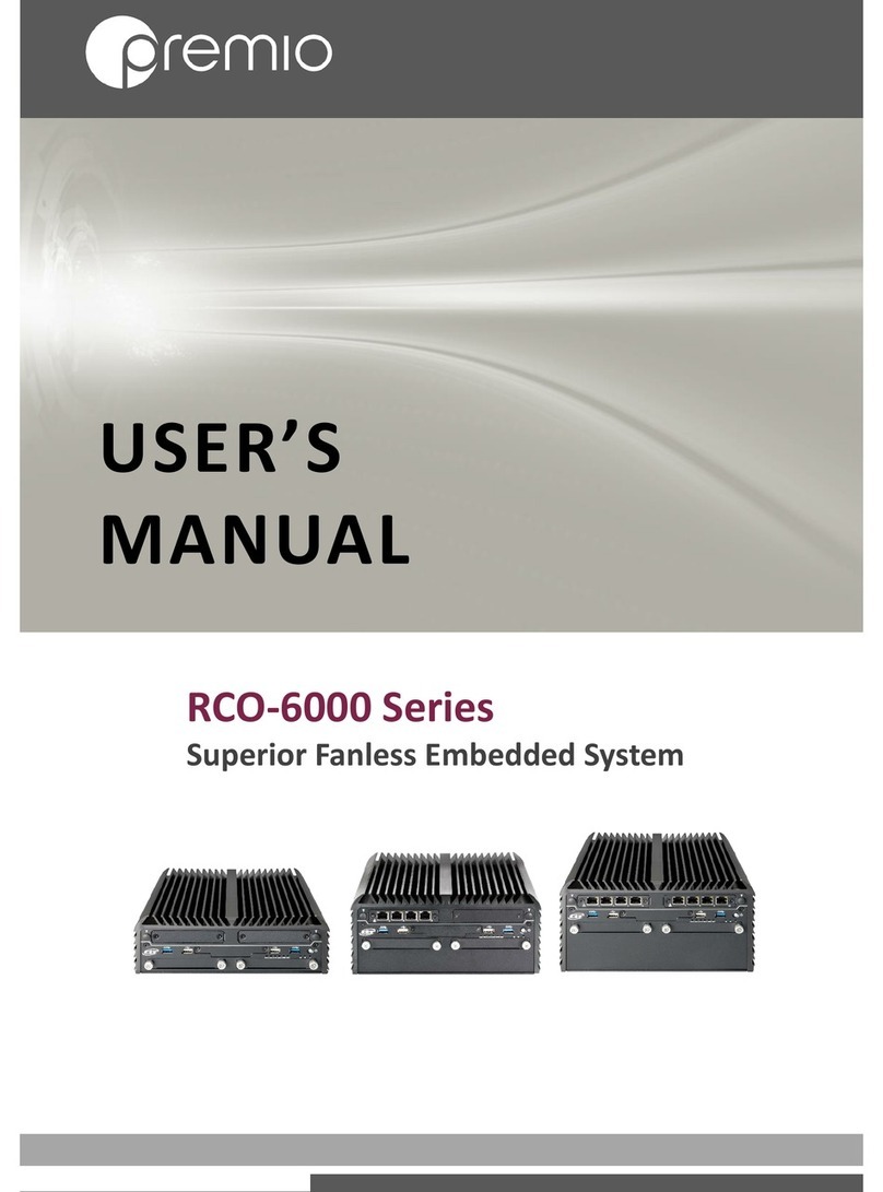 Premio RCO-6000 User manual Premio RCO-6000 User manual
