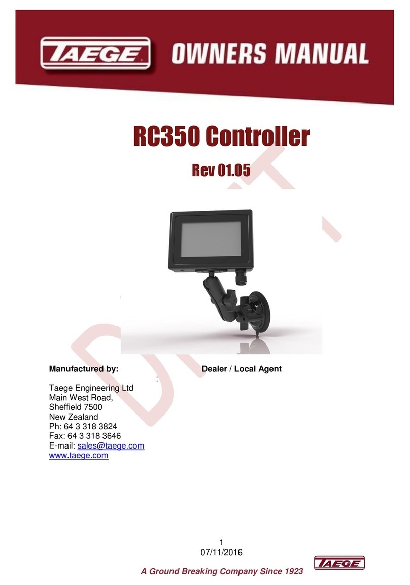 Taege RC350 owner's manual