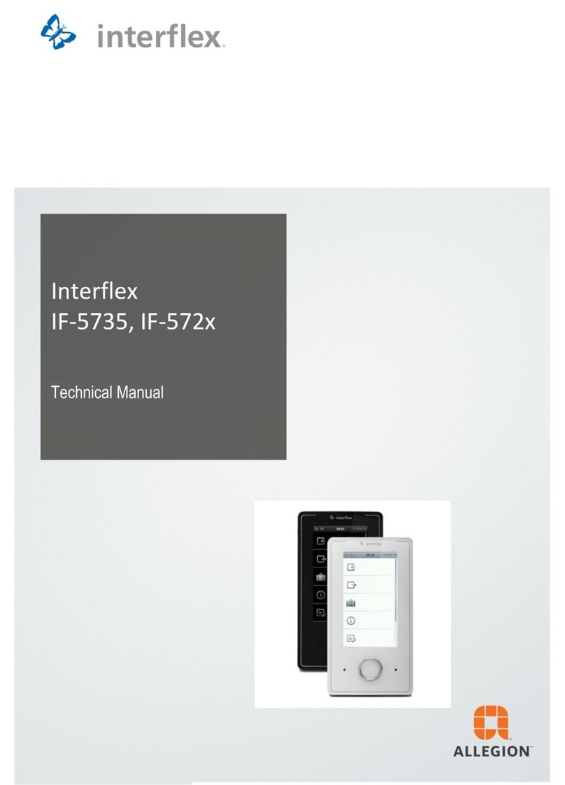 Allegion Interflex IF-5735 User manual