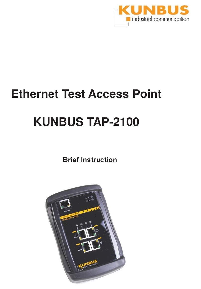 Kunbus TAP-2100 Brief instructions
