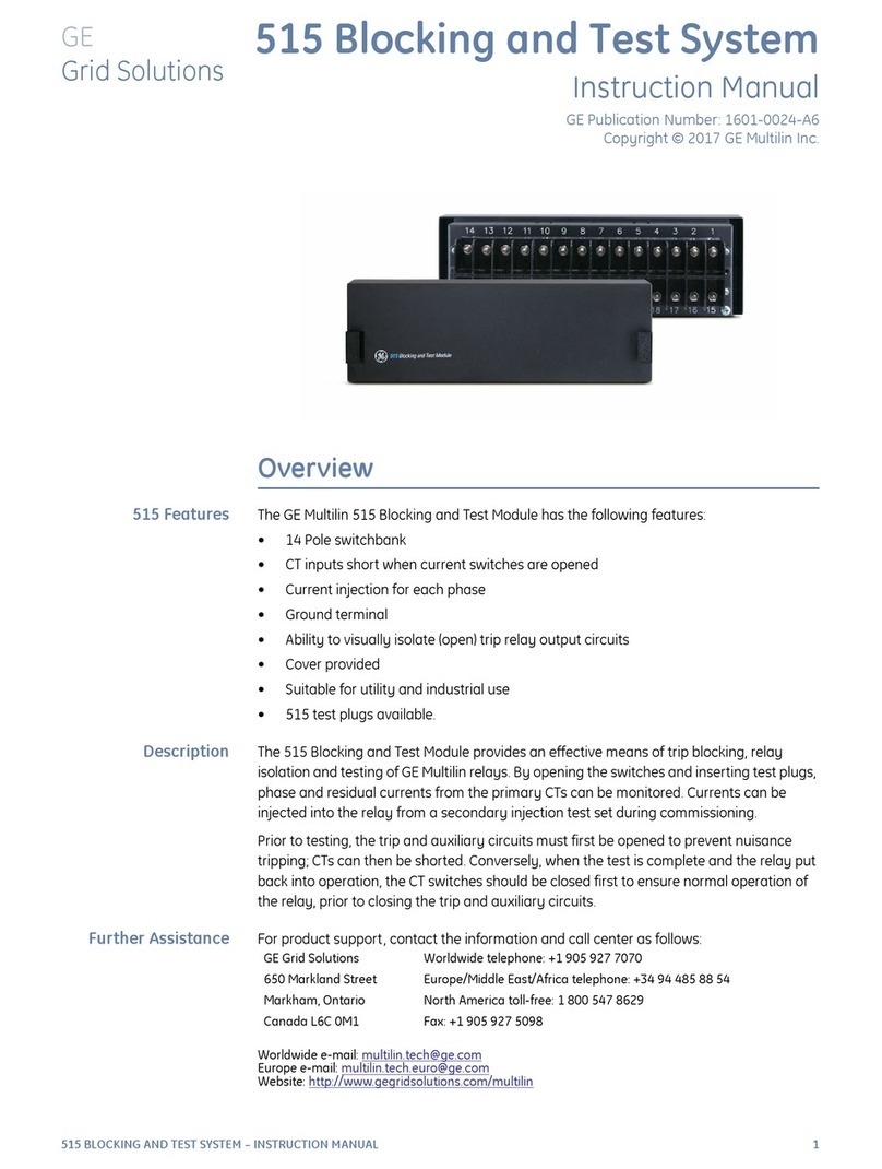 GE Multilin 515 instruction manual