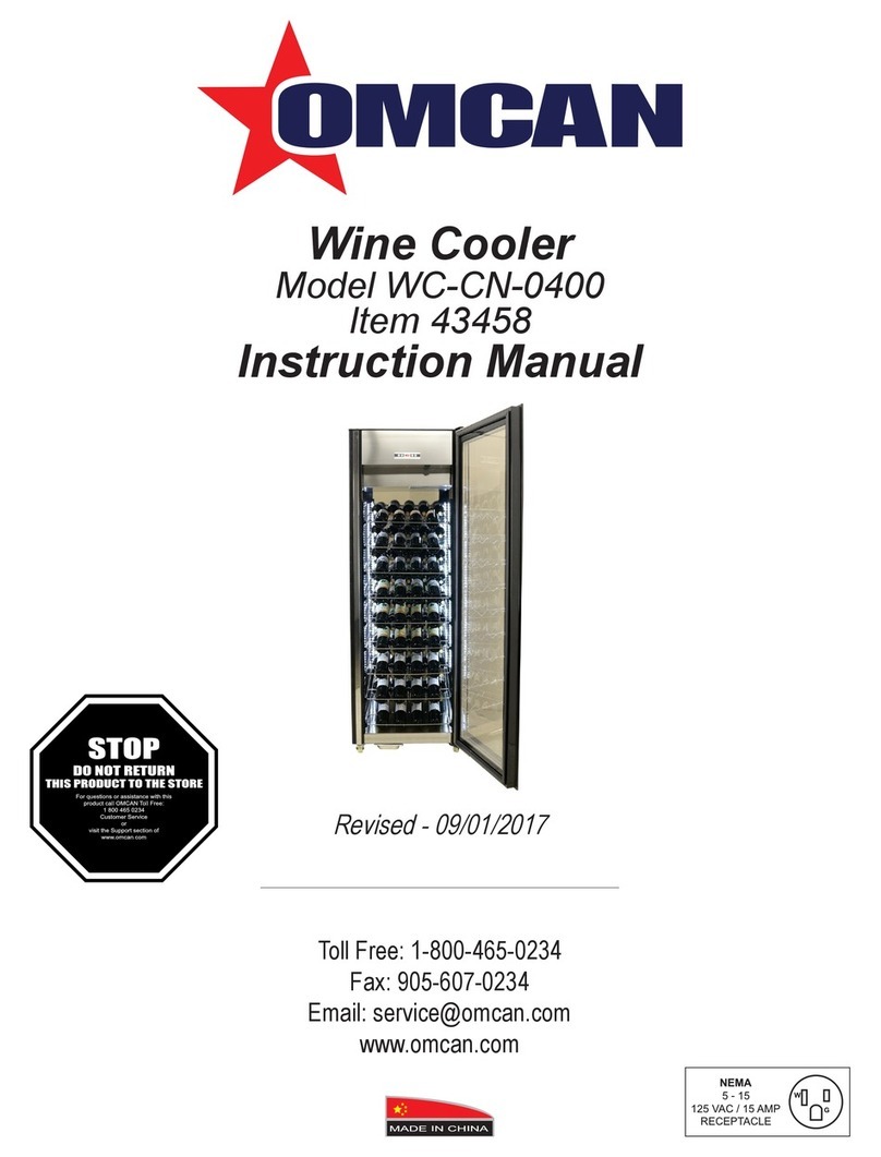 Omcan WC-CN-0400 User manual