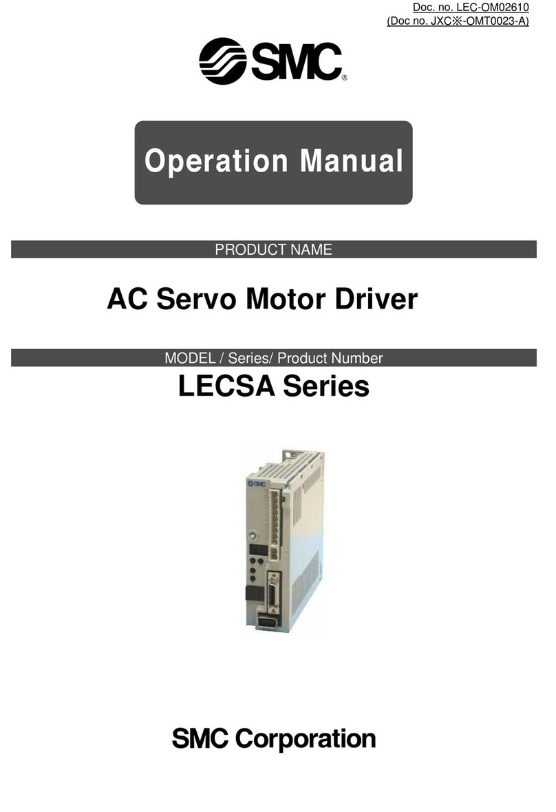SMC Corporation LECSA series Operation manual