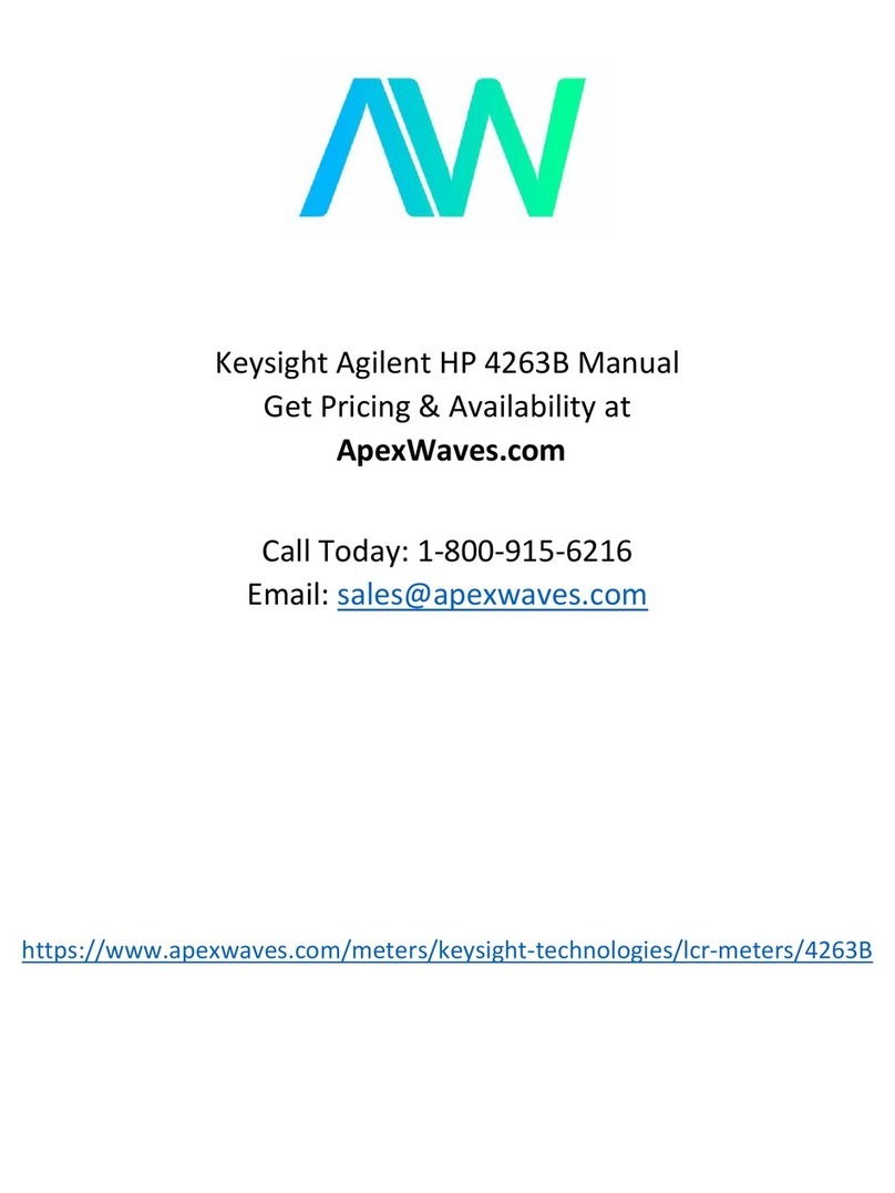 Agilent Technologies 4263B User manual