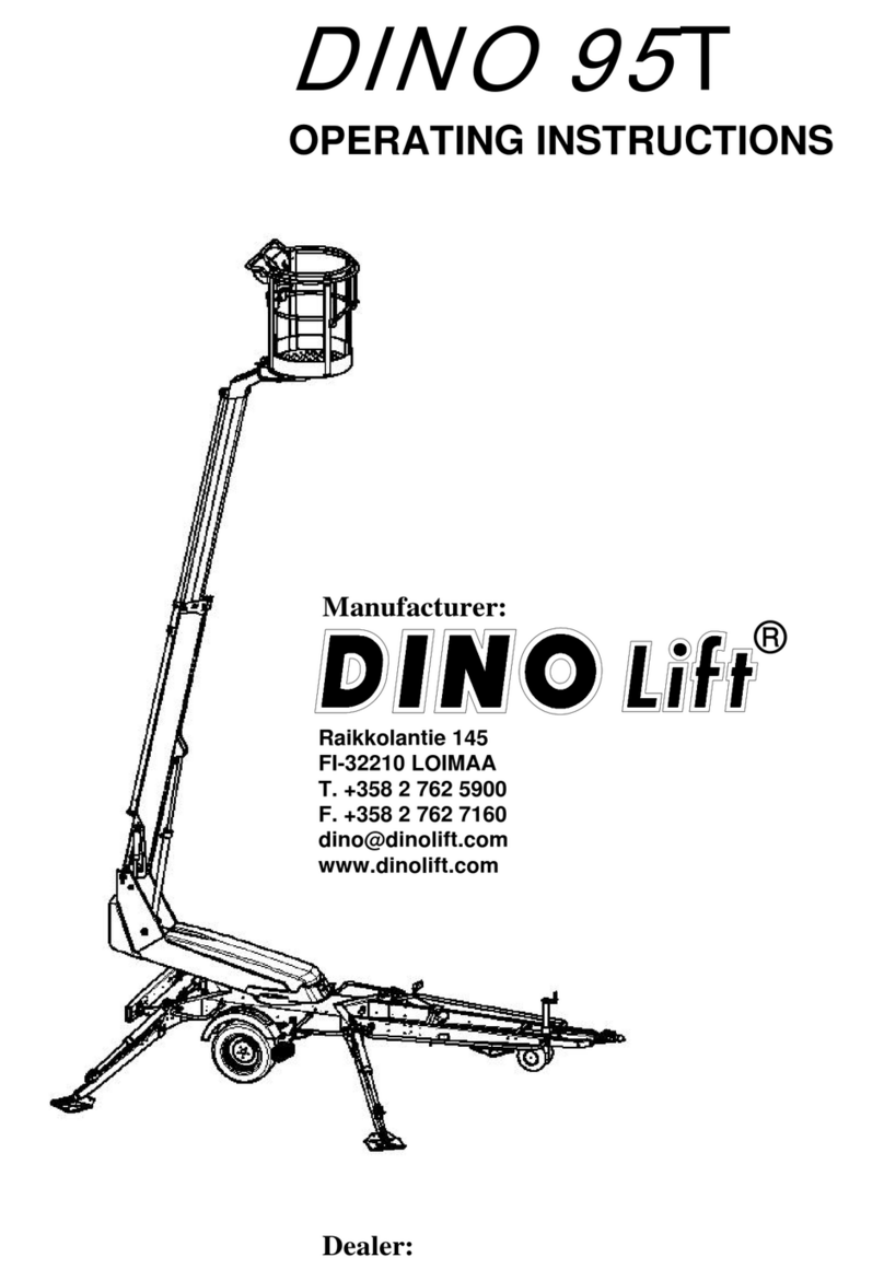 Dino lift Dino 95T operating instructions