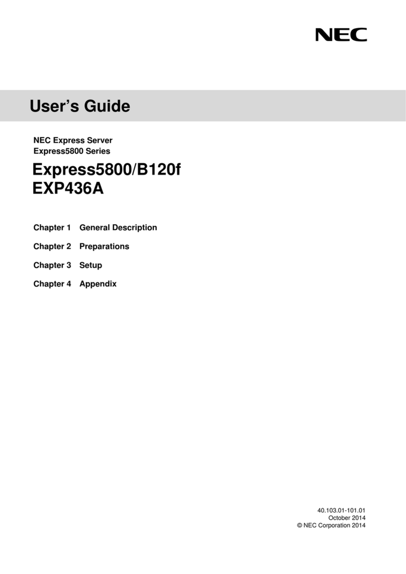 NEC Express5800/B120f User manual