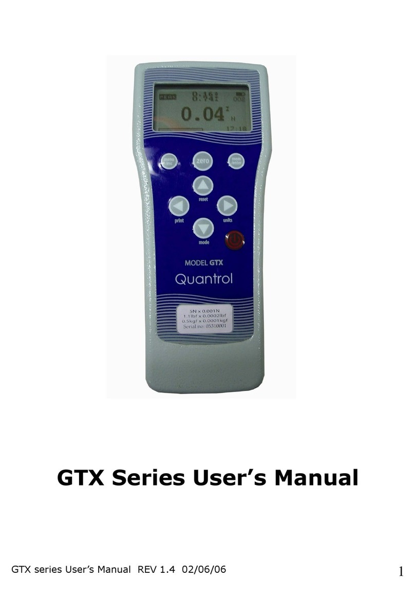 Quantrol GTX005 user manual