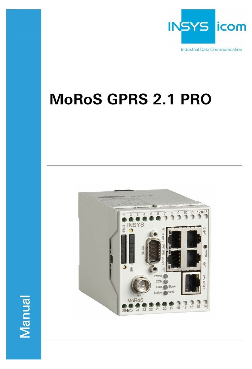 INSYS MoRoS GPRS 2.1 PRO manual