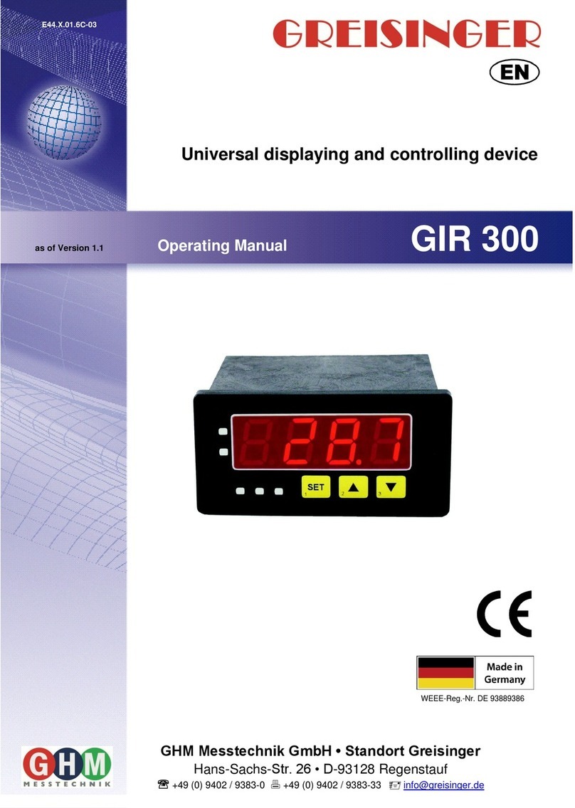 GREISINGER GIR 300 User manual GREISINGER GIR 300 User manual