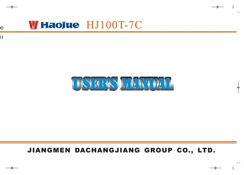 Haojue HJ100T-7C 2016 user manual