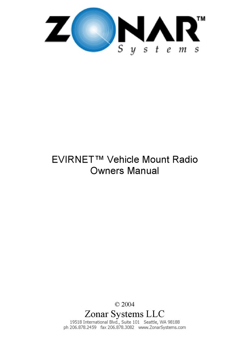 Zonar Systems EVIRNET owner's manual