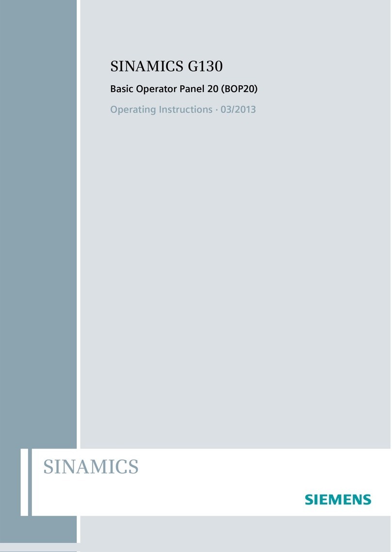 Siemens SINAMICS G130 User manual
