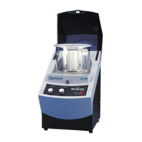 Retsch GRINDOMIX GM 200 User manual
