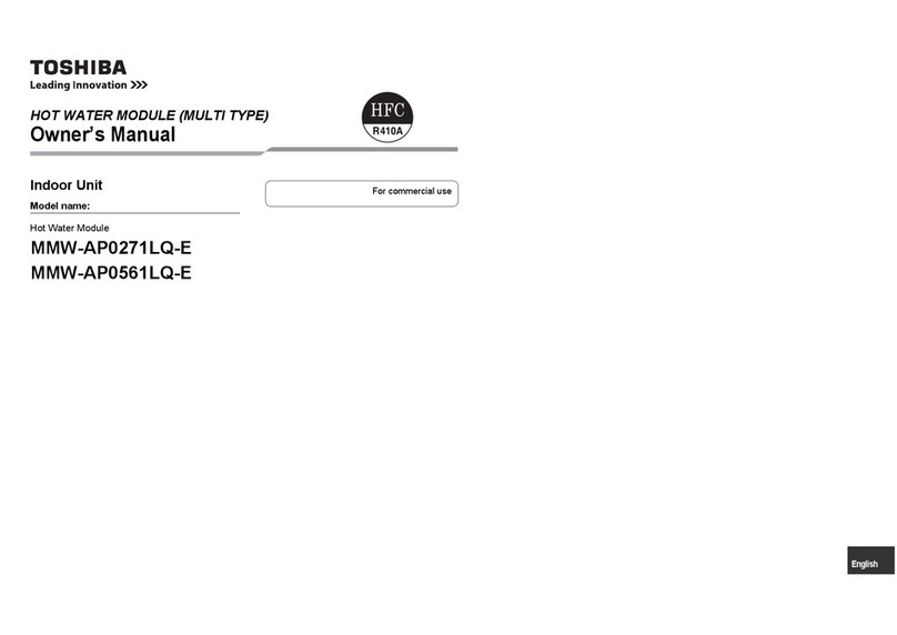 Toshiba MMW-AP0271LQ-E owner's manual
