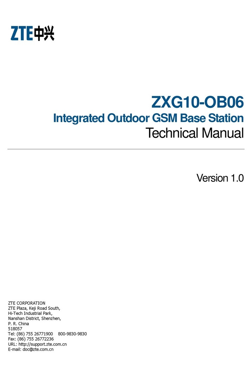 Zte ZXG10-OB06 Technical manual